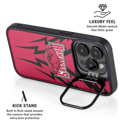 University of Arkansas-Fayetteville Razorbacks iPhone 15 Pro Kickstand Case